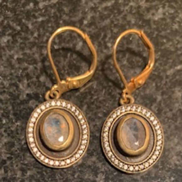 TAT2 Lavradorite Earrings - Pierced - Picture 1 of 6